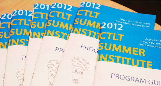 CTLT Summer Institute 2012 Programs