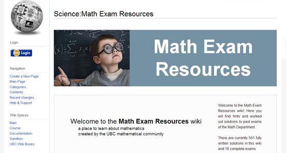 Math exam resource wiki
